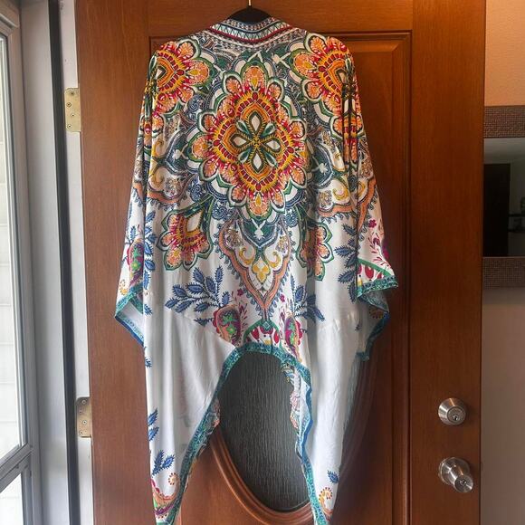 Anthropologie Flying Tomato kimono top Womens Medium Colorful - Picture 1 of 5